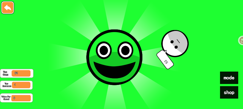 A smiling face from Don't Tap the Face