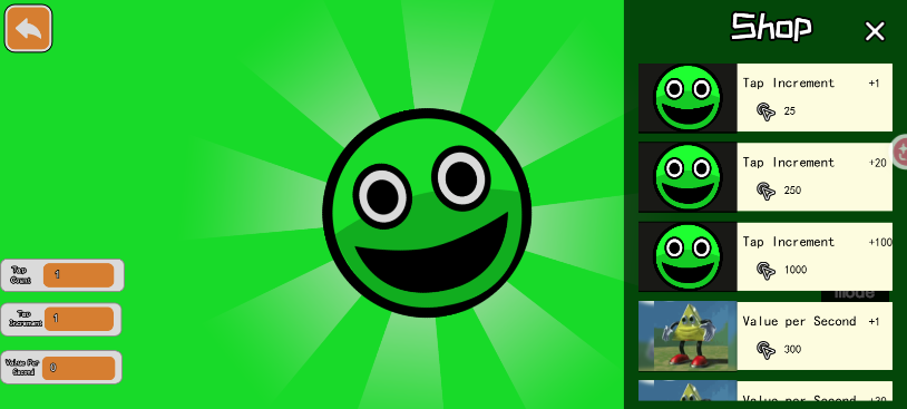 Don't Tap the Face gameplay with an evolved expression